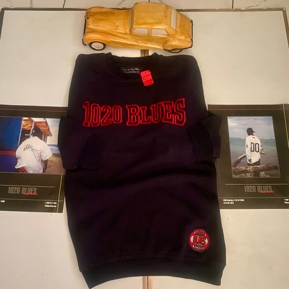 1020 Blues 90s Vintage SweatShirt Sz XL - Picture 7 of 14